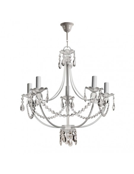 Luminaria con Copens de Cristal en el Interior