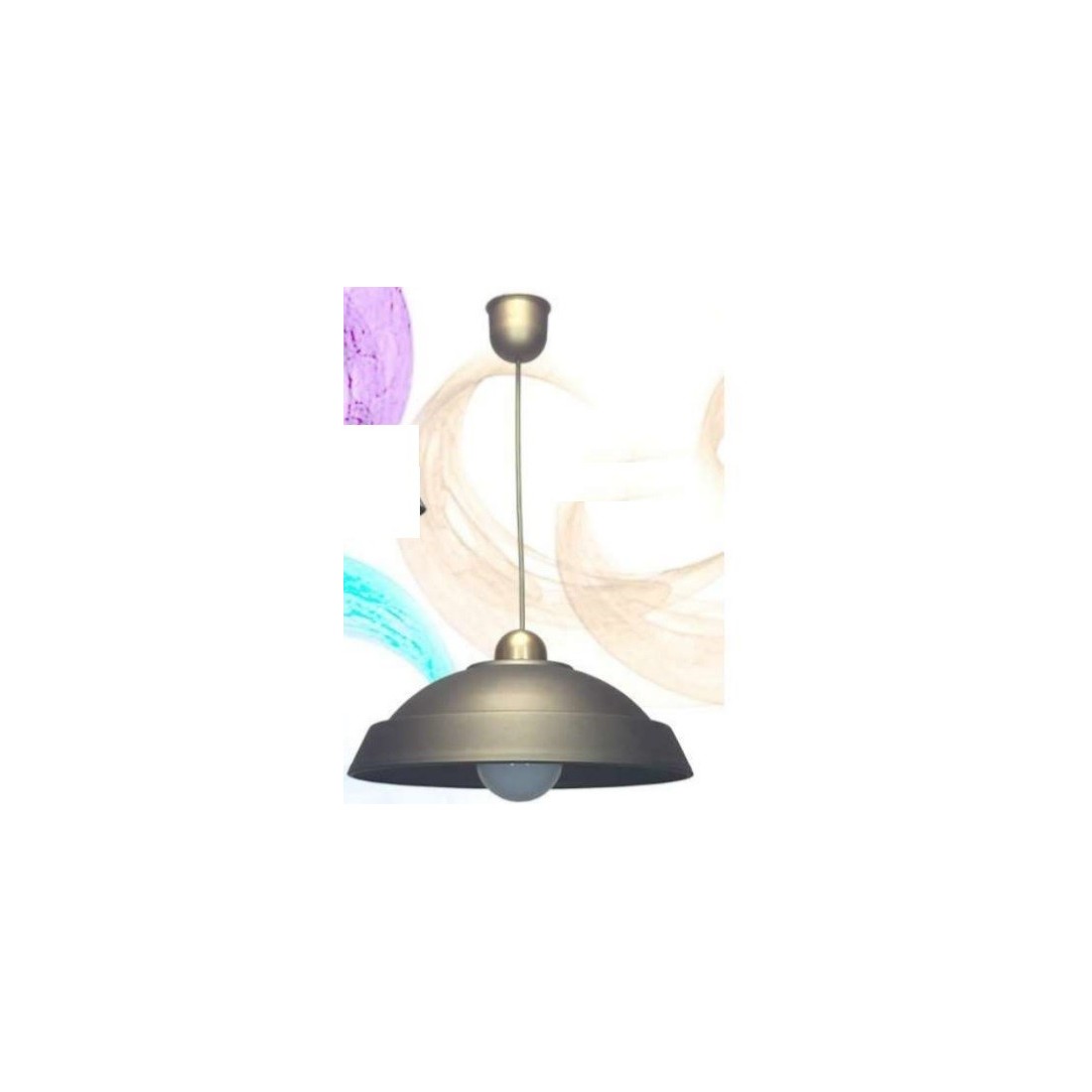 Tienda de iluminación cocinas, lámparas en blanco, marrón y plata.