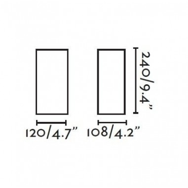 Aplique Led IP54 Luz Arriba y Abajo