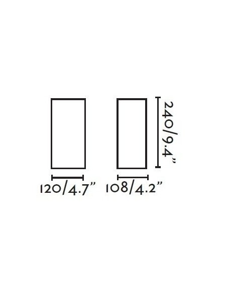 Aplique Led IP54 Luz Arriba y Abajo