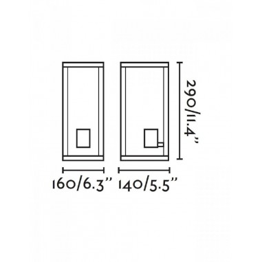 Exterior Lámpara de Pared