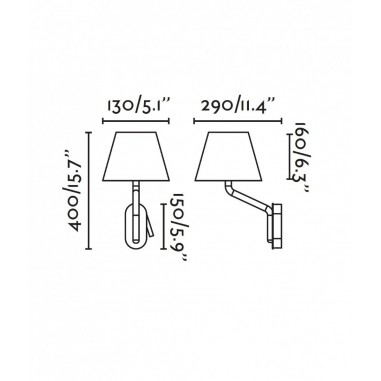 Aplique de Pared Lado Izquierdo de la...