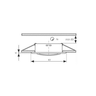 Foco Empotrable Negro