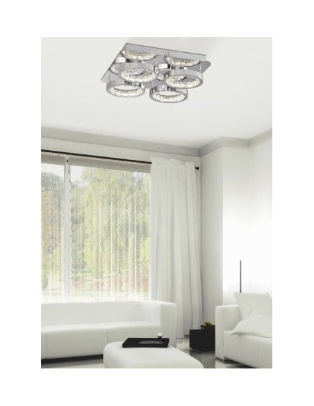 Plafón Cristal Led