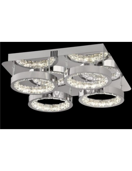 Plafón Cristal Led