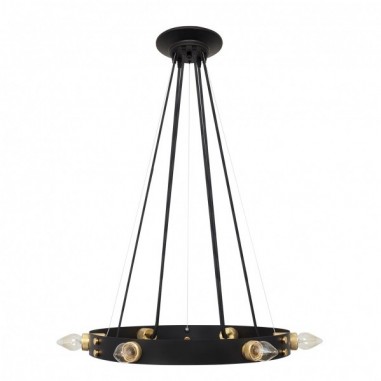 Lámpara Rústica 6 Bombillas