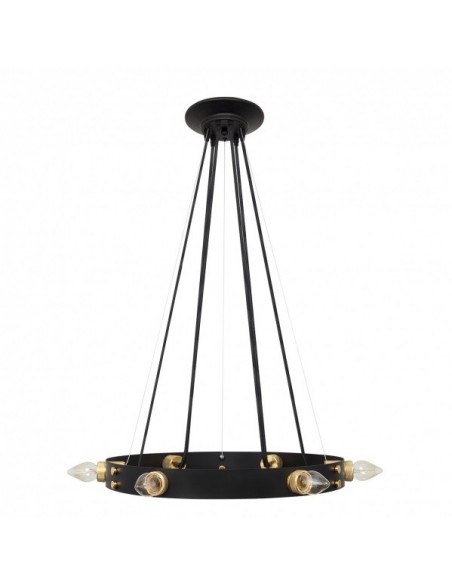 Lámpara Rústica 6 Bombillas