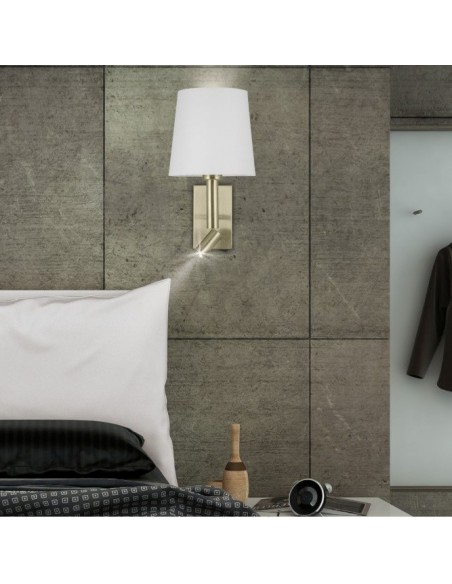 Aplique Cabecero con Lector Led Doble Interruptor Integrado