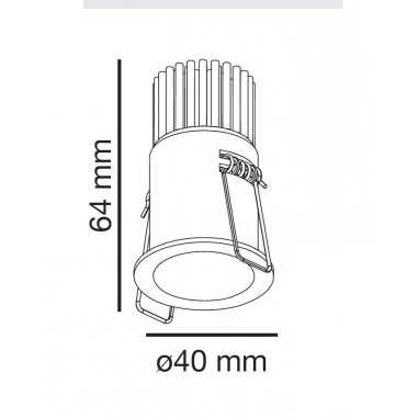 Empotrable Blanco 5W 2700K Empotrable Blanco 5W 2700K