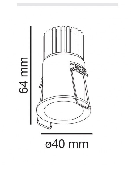 Empotrable Blanco 5W 2700K