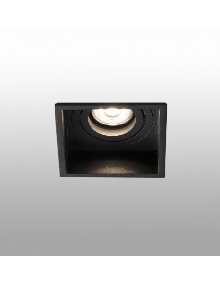 Empotrable Baño Cuadrado con Marco Orientable Negro