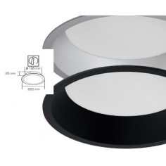 Downlight Negro SMD LED 24W...