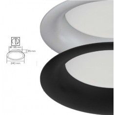 Downlight 24 cm Gris SMD...