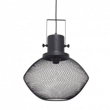 Lámparas de Rejilla Metálica Negra