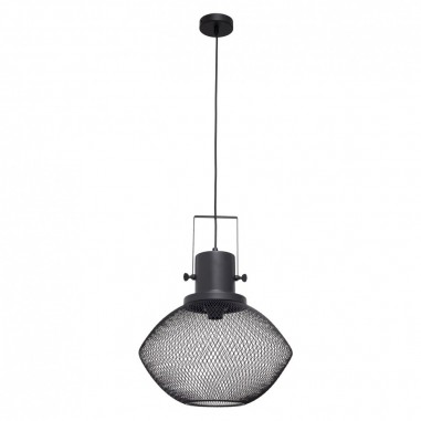 Lámparas de Rejilla Metálica Negra