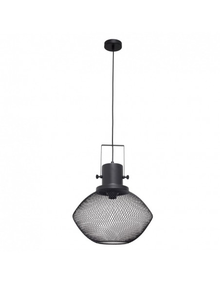 Lámparas de Rejilla Metálica Negra