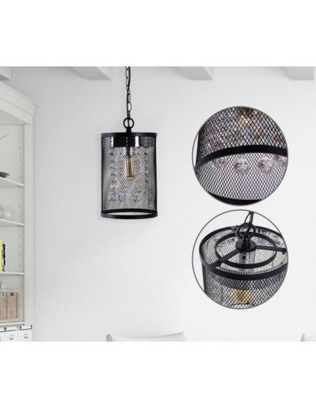 Lámparas de Rejilla con Copens de Cristal