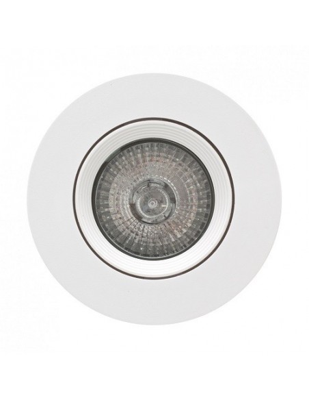 Empotrable Redondo Blanco sin Bombilla Interior Rugoso