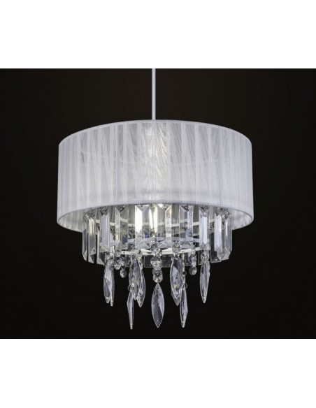 Lámpara Tela con Cristal Acrílico Barata