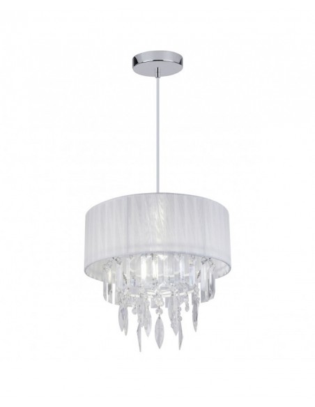 Lámpara Tela con Cristal Acrílico Barata