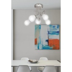 Plafón Entrelazado 5 Luces...