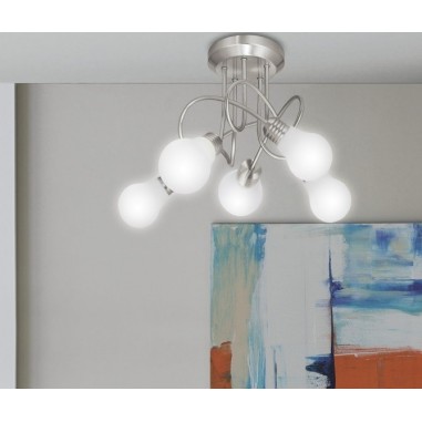 Plafón Entrelazado 5 Luces con...