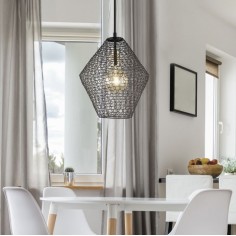 Lámpara de Metal Marfil o...