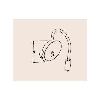 Aplique Flexo Led con USB e...