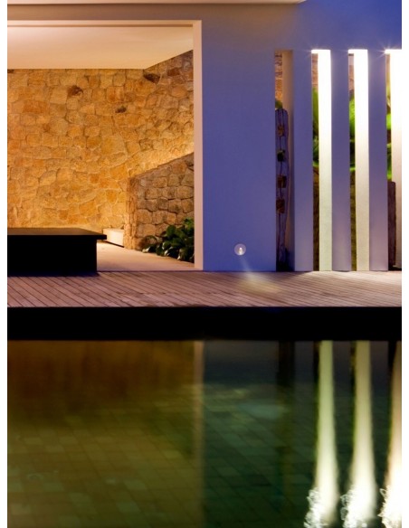 Empotrable Exterior 3W Negro IP65