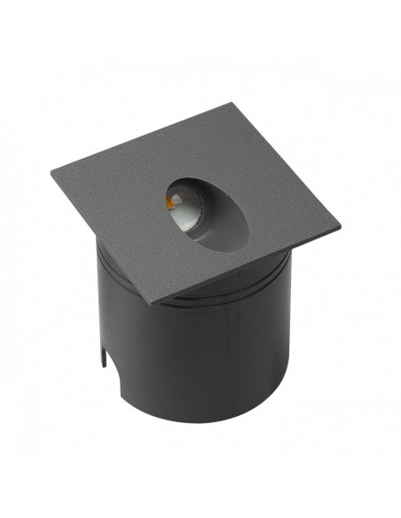 Empotrable Exterior 3W Antracita IP65 Cuadrado