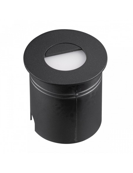 Empotrable Exterior Redondo 3W Negro IP65
