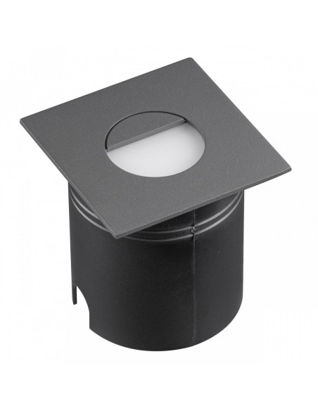 Empotrable Exterior 3W 3000K Antracita IP65 Cuadrado