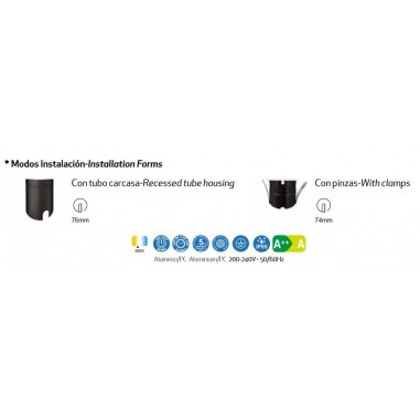 Empotrable Exterior 3W 3000K Blanco...