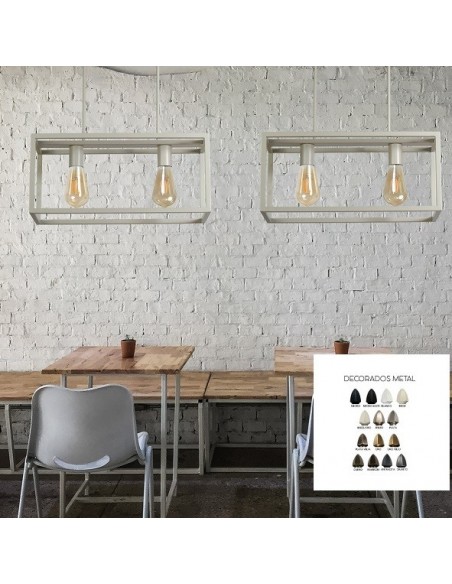 Lámparas Opción Elegir Acabado Comedor Estilo Industrial