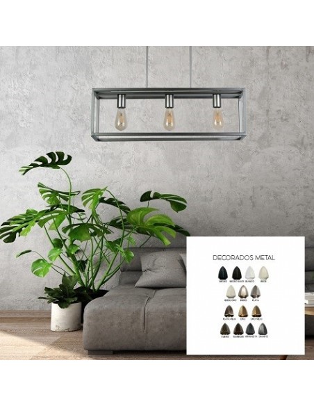 Lámparas Elige el Color Comedor Estilo Industrial