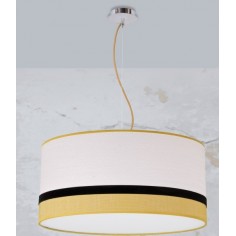 Lámpara Pantalla Beige y...