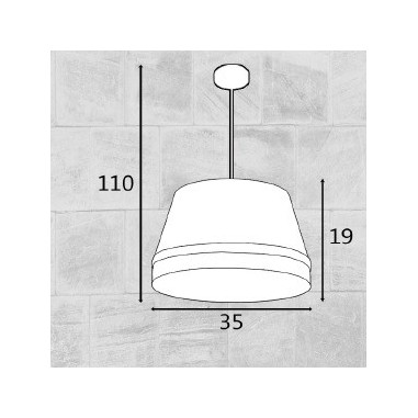 Lámpara Pantalla Imitación Caña y...