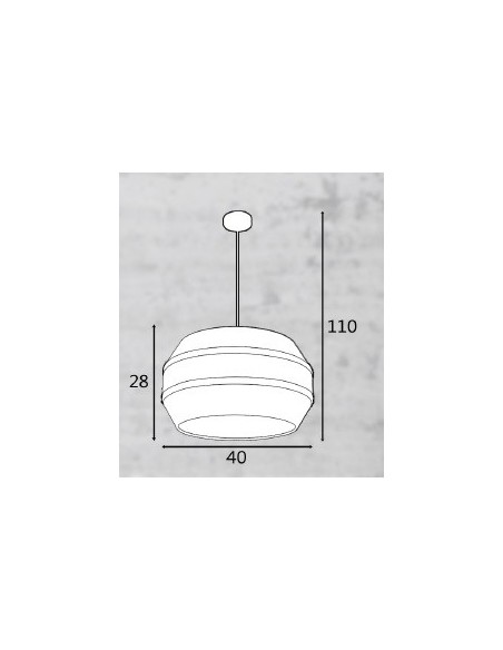 Lámpara Pantalla Imitación Caña y Marrón con Cable Dorado