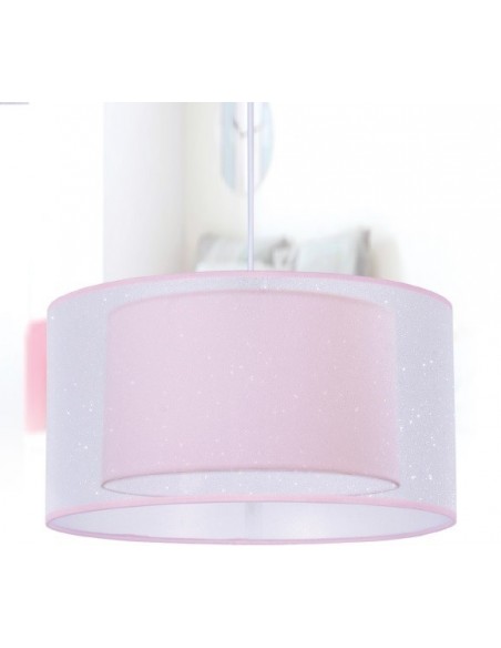 Lámpara Doble Pantalla Rosa
