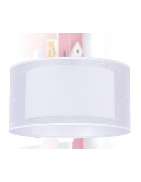 Lámpara Doble Pantalla Blanca