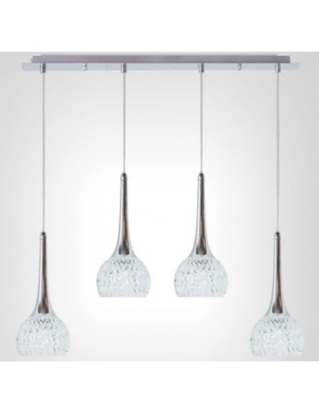 Lámparas Lineales Comedor Tulipas Cristal