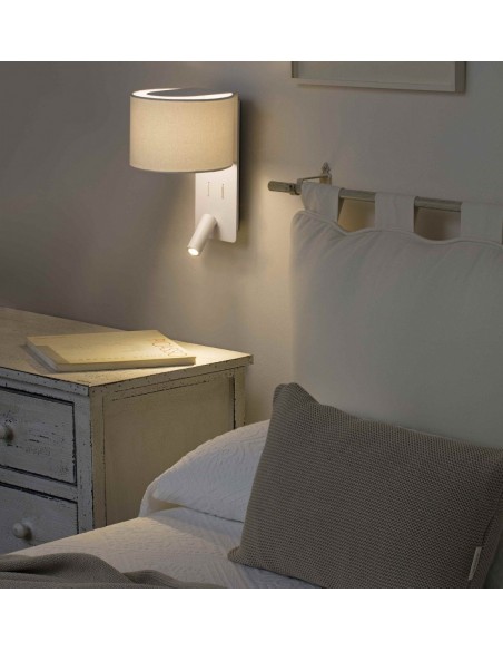 Ofertas Apliques Cabecero con Pantalla Blancos