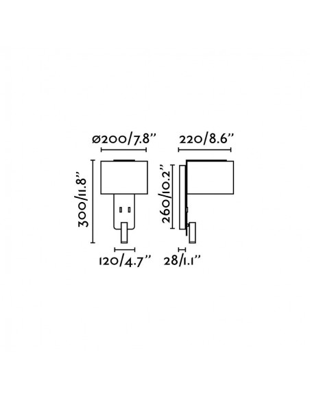 Ofertas Apliques Cabecero con Pantalla Blancos