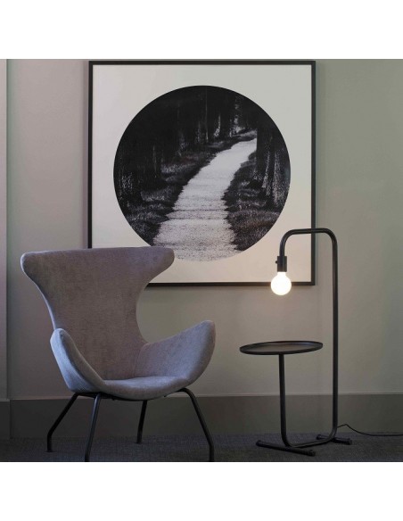 Lámpara de Pie con Mesilla