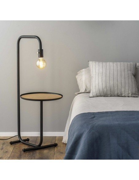 Lámpara de Pie con Mesilla