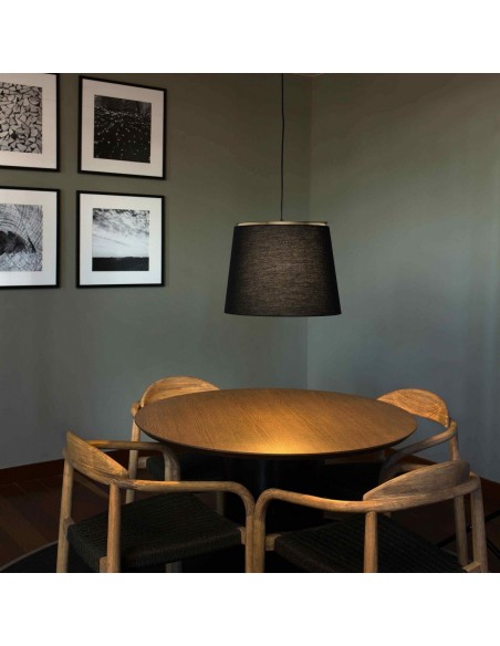 Lámpara Colgante con Pantalla Negra, Blanca o Verde