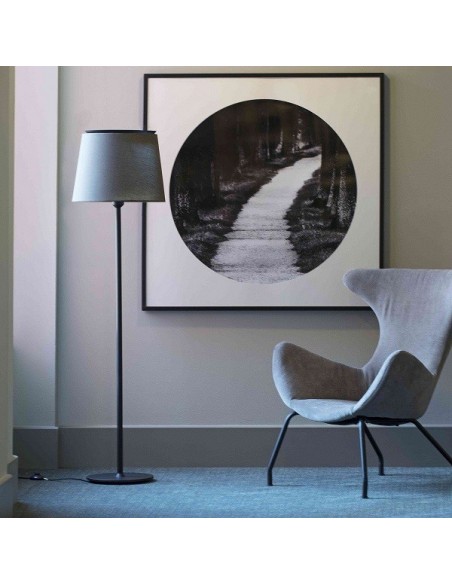 Lámpara de Pie con Pantalla Negra, Blanca o Verde