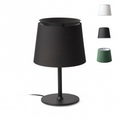 Lámpara de Mesa Negra con...
