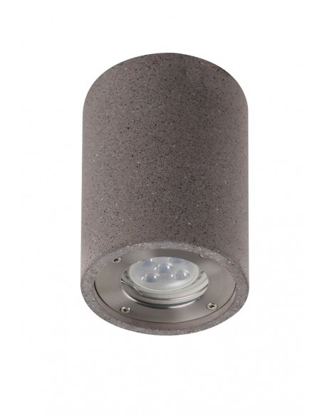 Plafón Exterior 1 Luz Yeso y Hormigón