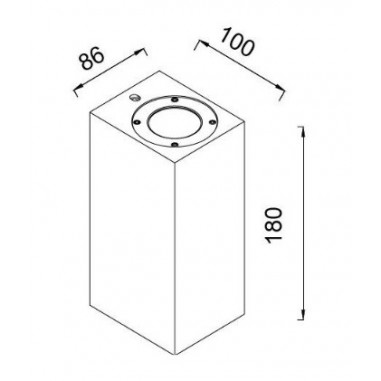 Aplique Exterior 2 Luces Yeso y...